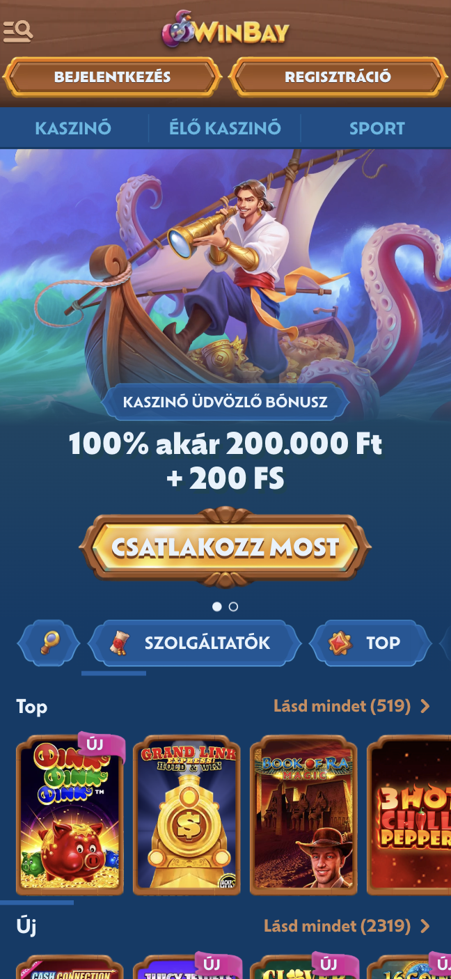 Winbay mobile kaszinó